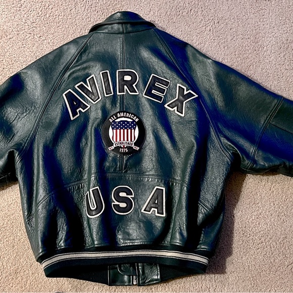 Vintage Avirex Icon Leather Jacket size XL